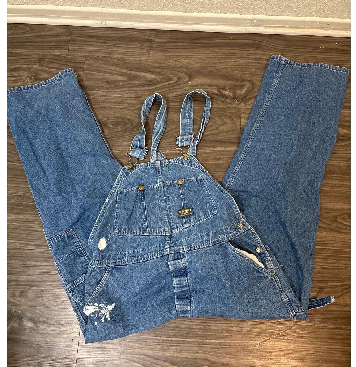 Vintage OshKosh B'Gosh Vestbak Denim Overalls, Union Made USA Workwear
