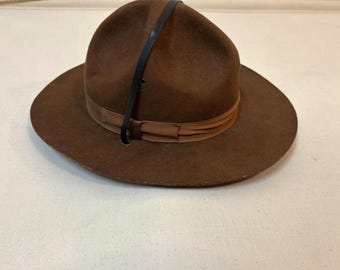 ヴィンテージ ブローナー アーミー キャンペーンハット | ドリルサージェント/インストラクターハット | ウール100% | アメリカ製
