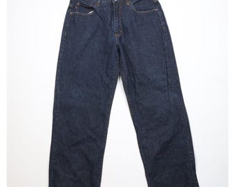 90s Unionbay Surfing Mens 34x32 Faded Baggy Wide Leg Skateboard Jeans, Vintage Baggy Skateboard Jeans, 1990s Skateboarding Denim Jeans, Y2K