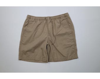 90er Jahre Y2K LL Bean Große Verblasste Herren Über Knie Shorts Baumwolle, Vintage LL Bean Über Knie Shorts, Vintage LL Bean Shorts, 90er Jahre Shorts