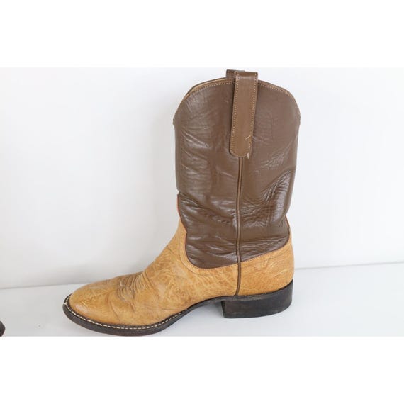80s 90s Rockabilly Womens 10 Tribal Leather Weste… - image 6