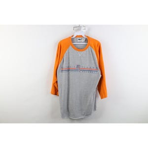 Vintage Y2K 2000 Mens Large Detroit Tigers Baseball 3/4 Sleeve