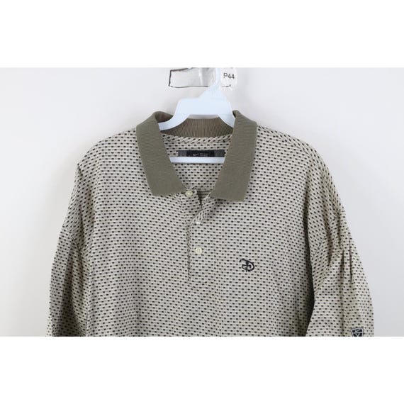 90s Y2K Nike Golf X Disney Mens XL Mini Swoosh Knit Polo Shirt