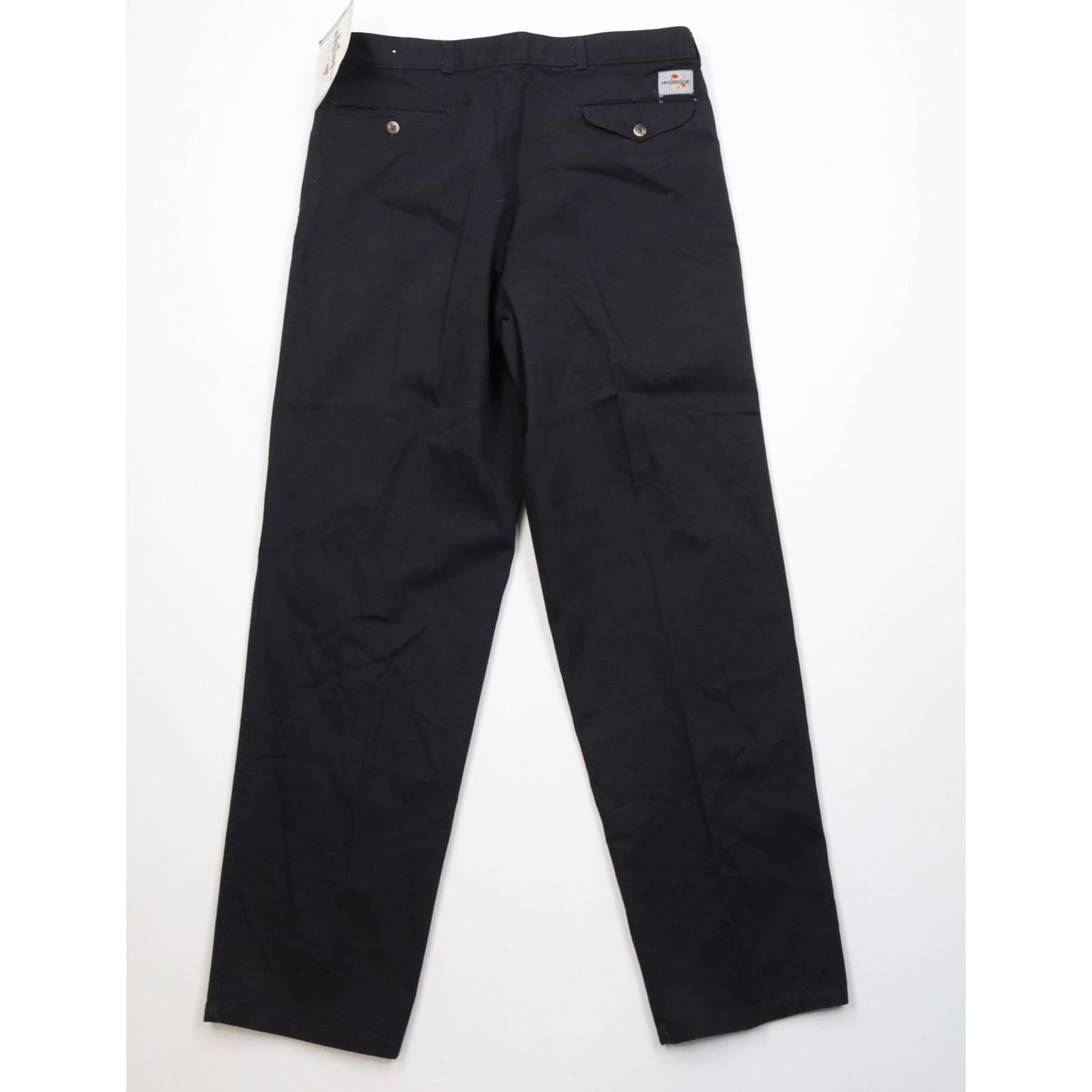 Deadstock Vintage 90s Streetwear Mens 34x32 Pleated Straight Leg
