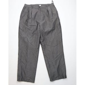 Pantalon chino large Pendleton pour femmes 18 rayonne en gabardine fouettée avec cordon de serrage, pantalon chino Pendleton vintage, pantalon Pendleton Whipcord vintage, années 90