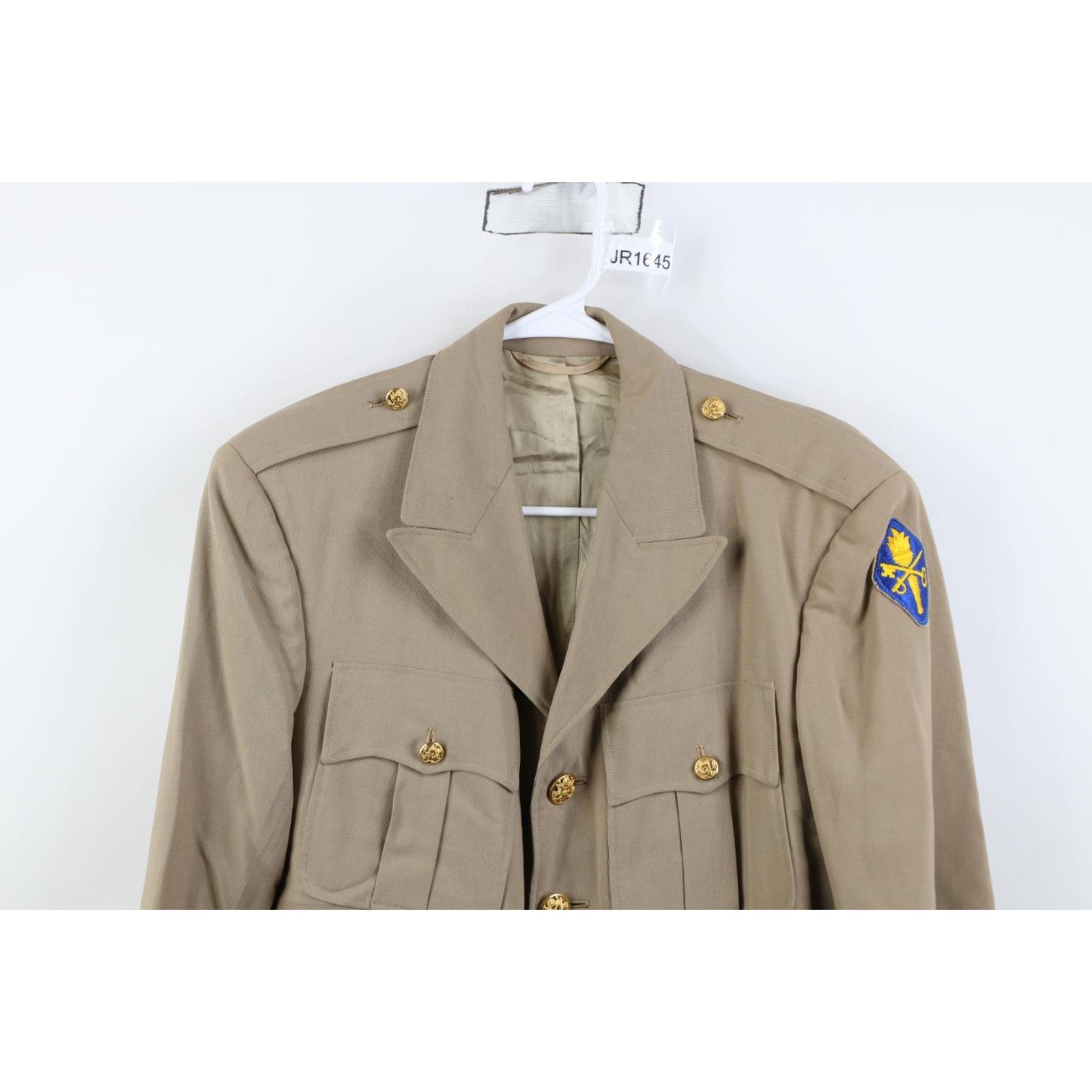 40s WWII 38R Wool Skinner Satin Lined Quartermaster School Uniform