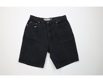 Dickies Black Canvas Vintage 90s Baggy Fit Shorts 42 43 - Etsy