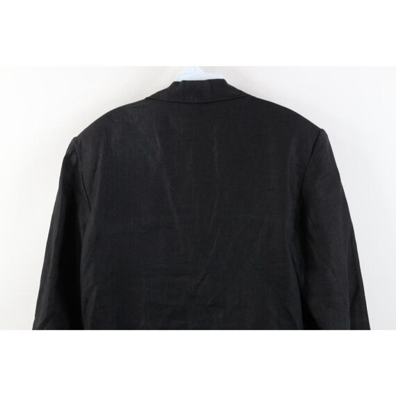 90s Streetwear Womens 8 Faded Linen Knit Suit Coa… - image 14