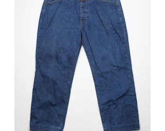 90s Marithe Francois Girbaud Mens 40x28 Regular Fit Wide Leg Denim Jeans, Vintage Girbaud Wide Leg Jeans, 90s Marithe Francois Girbaud Jeans