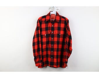 Camisa de punto a cuadros de espiga para hombre, talla pequeña, estilo streetwear de los años 70, color rojo, camisa vintage a cuadros de espiga, camisa a cuadros de los años 70, años 70