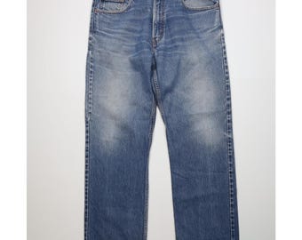 Pantalones vaqueros Levi's 505 para hombre, talla 38x32, estilo vintage Y2K 2006, con efecto desgastado y corte recto. Pantalones vaqueros Levi's 505 vintage.