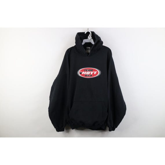 90s Y2K Hoyt Archery Mens 2XL Spell Out Team Hoyt USA Hoodie Sweatshirt, Vintage Hoyt Archery Hoodie Sweatshirt, 90s Hunting Hoodie, Hoyt