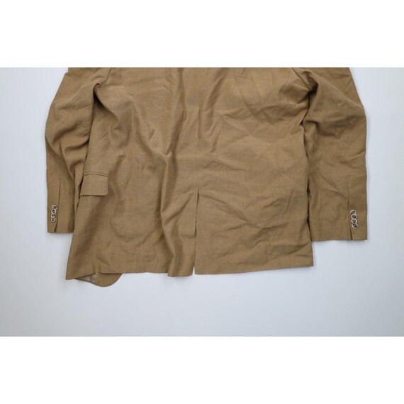 90s Streetwear Mens 44R 2 Piece Silk Linen Suit W… - image 10