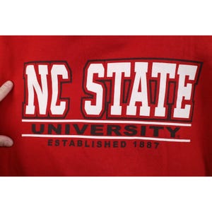 Années 90, Année 2000 pour homme fanée XL North Carolina State University Sweat à capuche, vintage NC State University Sweat à capuche, vintage NCSU Sweat à capuche image 5