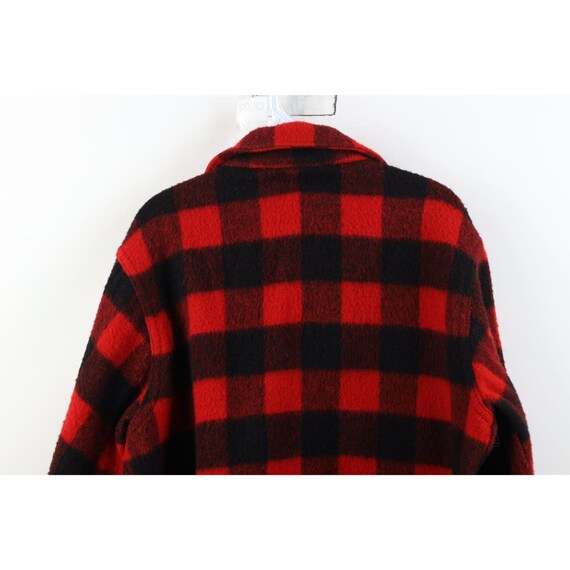 40s 50s Streetwear Mens Large Heavy Mackinaw Wool… - image 11