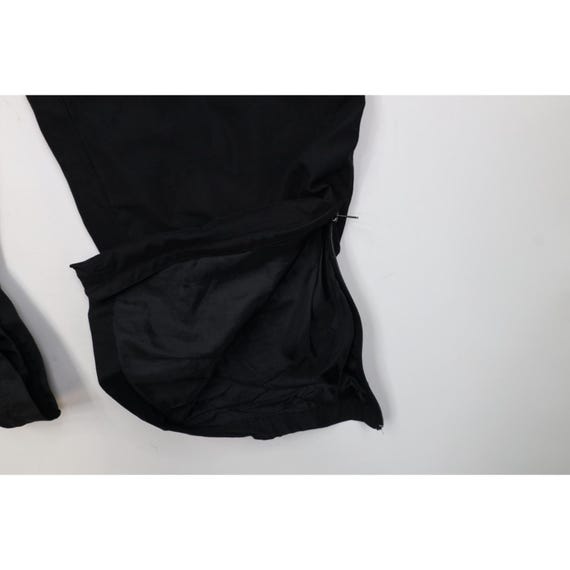 90s Champion Mens Large Faded Lined Wide Leg Microfiber Pants Black, Vintage Champion Wide Leg Pants, 1990s Champion Pants, 90s Champion View 6