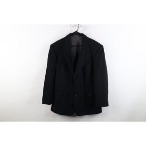Streetwear des années 90 pour homme 44R en laine poil de chameau manteau de costume manteau veste blazer noir, veste de costume en poil de chameau vintage, blazer pour homme vintage, veste habillée