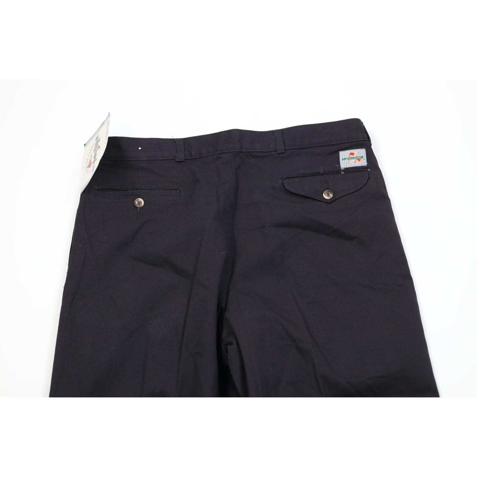 Deadstock Vintage 90s Streetwear Mens 34x32 Pleated Straight Leg