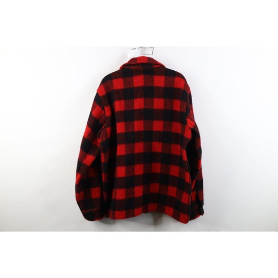 40s 50s Streetwear Mens Large Heavy Mackinaw Wool… - image 10