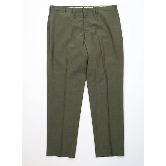 Levi's, 60s Levis Mens 38x29 Wool Rayon Gabardine Knit Chino Pants Plaid USA, 1960s Levi's Chino Pants, Vintage Levi's Pants, 1960s Dress Pants, 60s