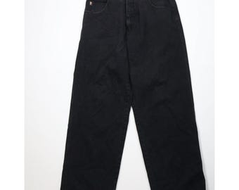 Pantalones vaqueros anchos de skate Pelle Pelle para hombre, talla 34x34, estilo años 90, estilo Y2K, color negro. Pantalones vaqueros vintage para skate, vaqueros de mezclilla de pierna ancha de los años 90, pantalones vaqueros anchos.