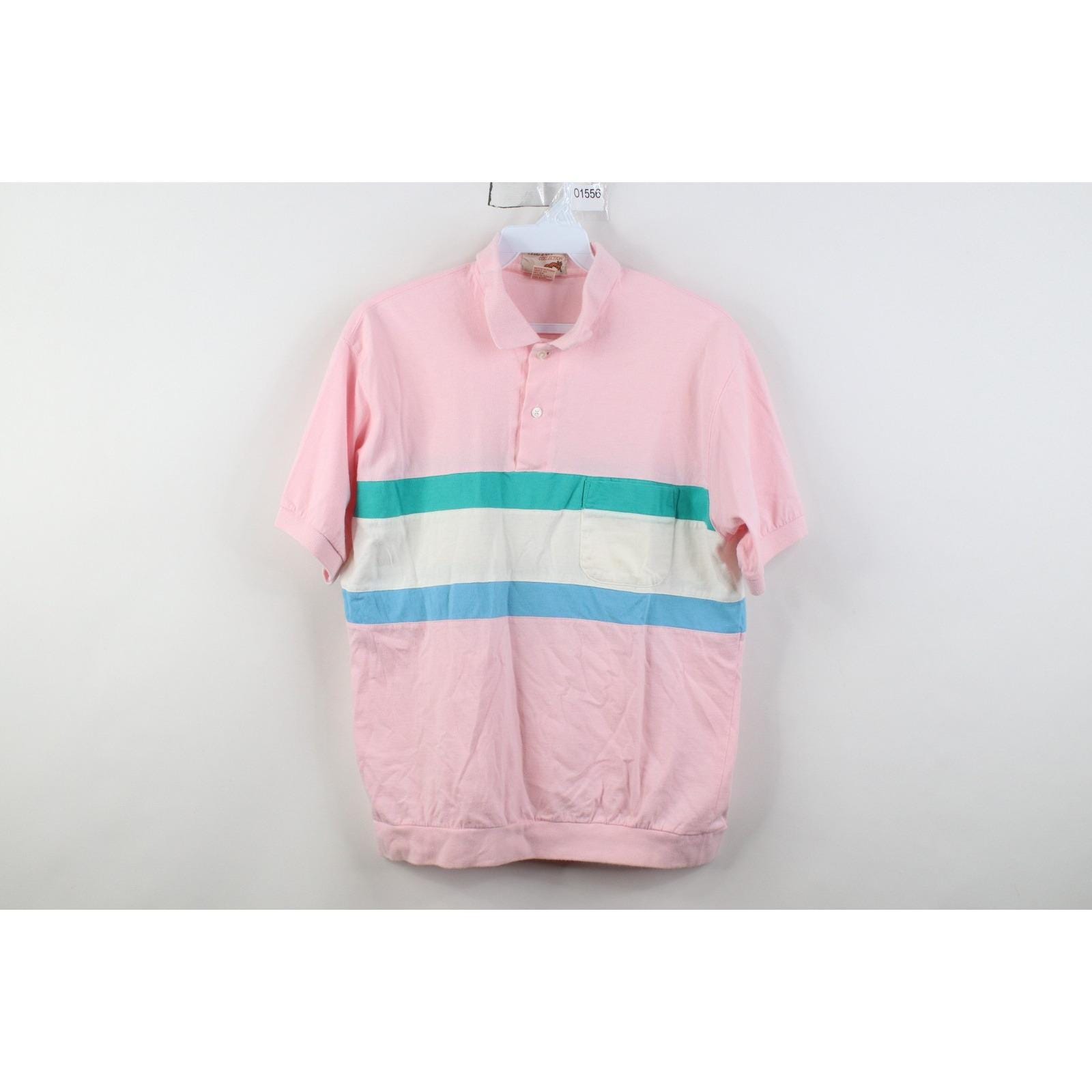 レア90s バーバリー ポロシャツ ピンク ヴィンテージ オールド Ralph Lauren - 90s ポロ ラルフローレン ボーダー 半袖 ラガー シャツ
