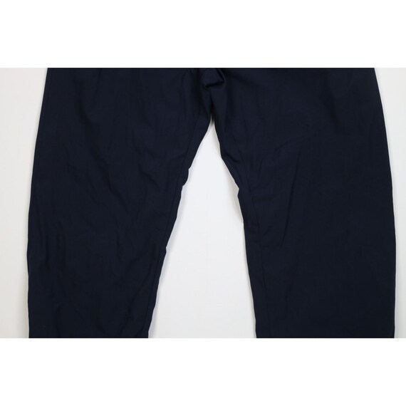 90s Champion Mens XL Faded Lined Microfiber Joggers Pants Navy Blue, Vintage Champion Joggers Pants, 1990s Champion Microfiber Pants, 1990s View 3