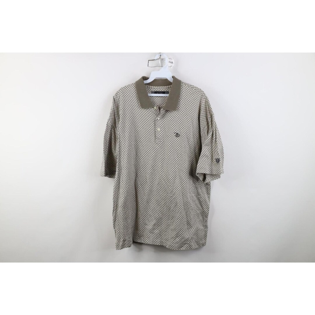 90s Y2K Nike Golf X Disney Mens XL Mini Swoosh Knit Polo Shirt