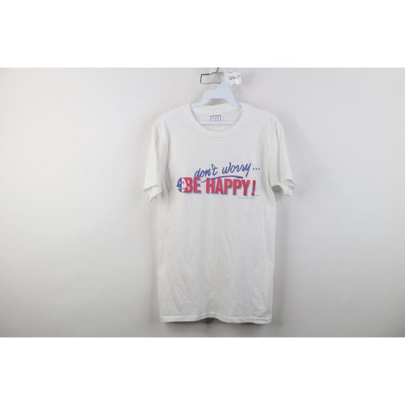 80s Womens Medium Bobby McFerrin Don't Worry Be Happy Band T-Shirt USA, Vintage Bobby McFerrin Band T-Shirt, Dont Worry Be Happy T-Shirt