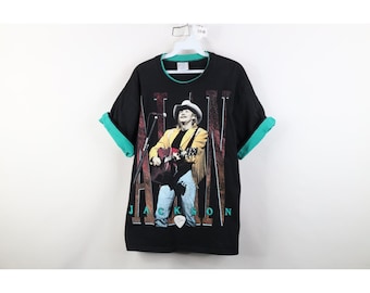 Jaren 90 dames groot vervaagd op tour Alan Jackson country band T-shirt VS, vintage Alan Jackson T-shirt, jaren 90 country muziek T-shirt, vintage T