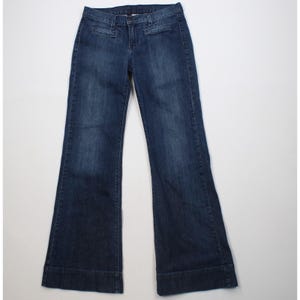 パンツ 90s   wide flare denim pants 90s Flared Jeans - Etsy