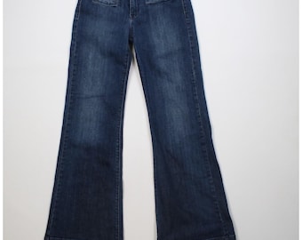 Pantalones vaqueros anchos acampanados Lucky Brand de los 90, estilo Y2K, para mujer, talla 8 29, desteñidos, fabricados en EE. UU., pantalones anchos vintage Lucky Brand, vaqueros Lucky Brand de los 90.