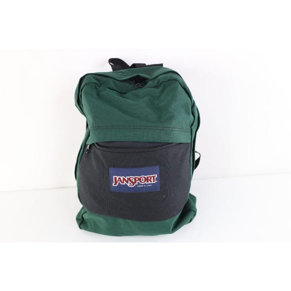 90s JanSport Spell Out Color Block Backpack Book Bag … - Gem