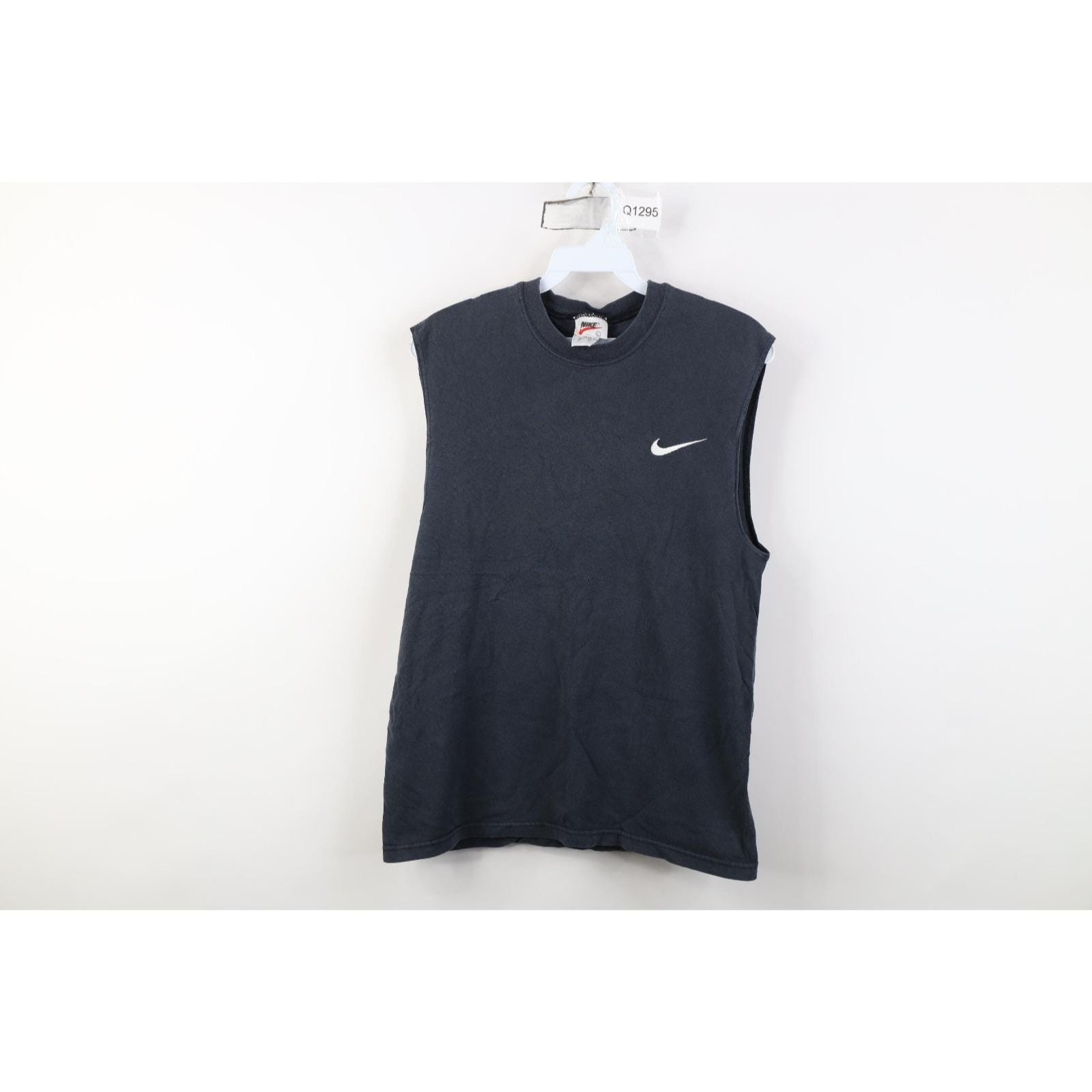 トップス 90s OLD NIKE sleeveless tee made in USA 90s Nike Boys Large Mini Swoosh Sleeveless Muscle T-shirt USA