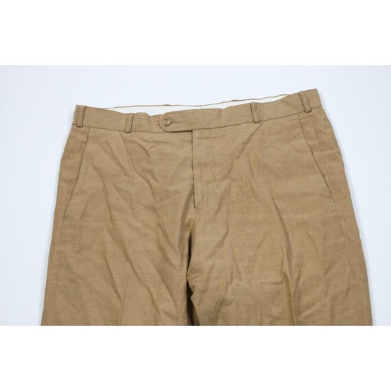 90s Streetwear Mens 44R 2 Piece Silk Linen Suit W… - image 12