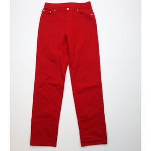 90s Ralph Lauren Womens 6 Faded Stretch Straight Leg Denim Jeans