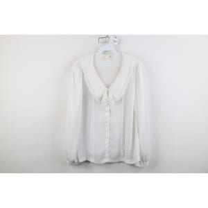 Vintage White Sheer Shirt - Etsy