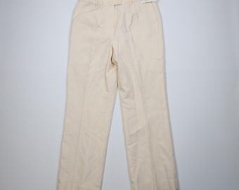 Pantalones anchos de punto de lana Pendleton para mujer, talla 16, color crema, nuevos, vintage de los años 90. Pantalones anchos Pendleton vintage, pantalones Pendleton de los años 70, años 90.