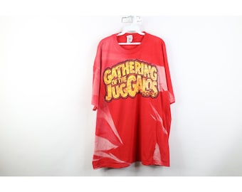 Vintage heren 3XL vervaagd 2001 Gathering of the Juggalos ICP Insane Clown Posse T-shirt, vintage Insane Clown Posse Band T-shirt, ICP Band Tee
