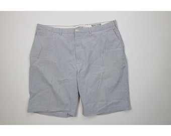 Męskie szorty chino z lat 90. Ralph Lauren w paski seersucker, rozmiar 44, bawełna, vintage szorty w paski Ralph Lauren, szorty seersucker seersucker Ralph Lauren