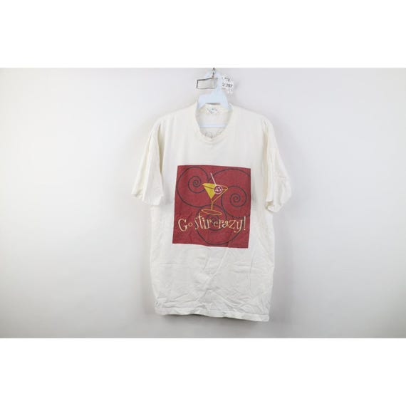 90s Mens Large Distressed Licor 43 Liqueur Cocktail Short Sleeve T-Shirt, Vintage Licor 43 T-Shirt, 1990s Liqueur T-Shirt, Vintage Licor T