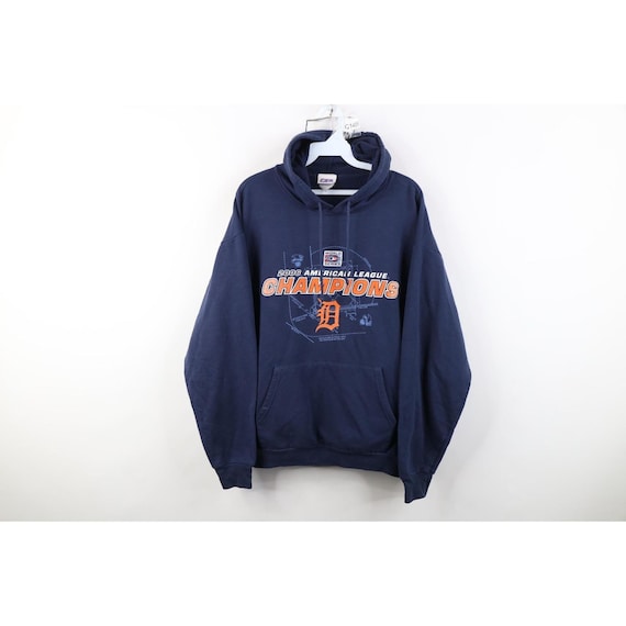 Vintage Y2K 2006 Mens Medium World Series Detroit Tigers Baseball Hoodie Sweatshirt, Vintage Detroit Tigers Baseball Hoodie, Tigers Baseball