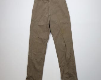 Pantaloni chino da uomo in maglia a coste effetto invecchiato, stile streetwear anni '50 e '60, taglia 30x32, USA, pantaloni chino anni '50, pantaloni a coste anni '50, pantaloni in maglia a coste anni '60
