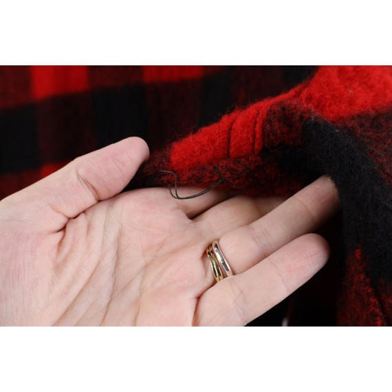 40s 50s Streetwear Mens Large Heavy Mackinaw Wool… - image 9