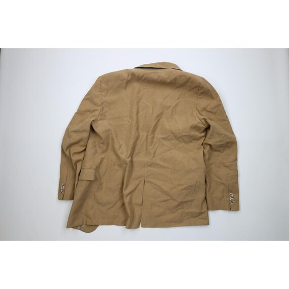 90s Streetwear Mens 44R 2 Piece Silk Linen Suit W… - image 8
