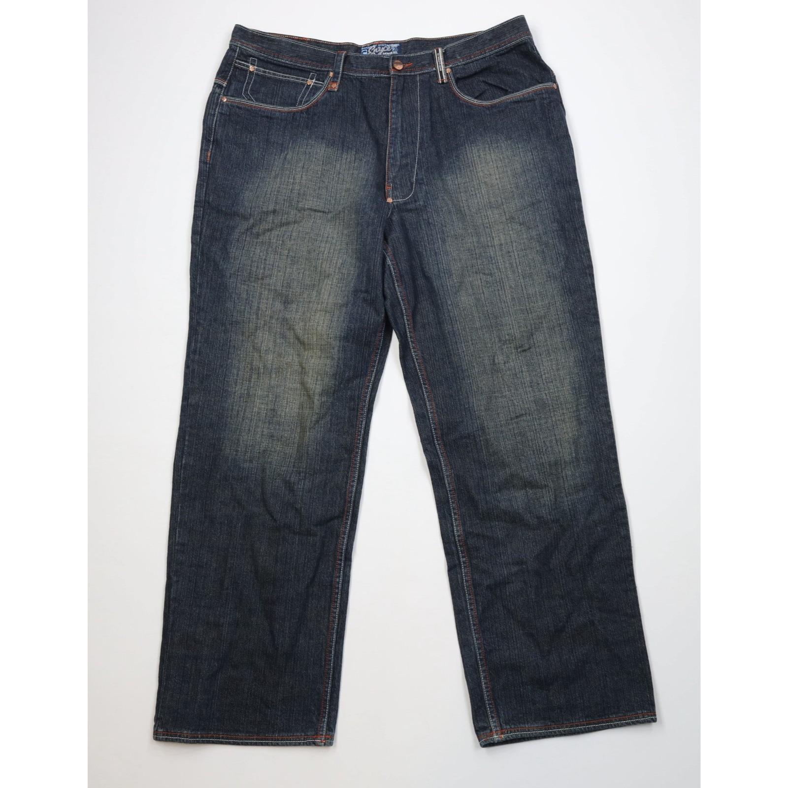 90s Y2K Enyce Mens 40x34 Baggy Fit Wide Leg Denim Jeans 
