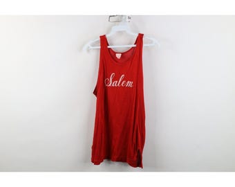 40s 50s Chain Stitch Durene Basketball Jersey Singlet Mens M Salem USA, 1940s Durene Jersey, Vintage Durene Jersey, 1950s Basketball Jersey