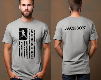 Personalized Lacrosse Dad Sweatshirt, Lacrosse Dad Shirt, Lacrosse Dad Gift, Lacrosse Gift for Dad, Lacrosse Shirt for Dad