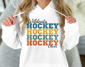 Personalized Hockey Mom Sweatshirt, Hockey Mom Shirt, Hockey Mom Gift, Hockey Mama, Hockey Mom, Hockey Mom Era, Gift for Hockey Mom