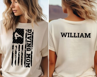 Personalized Diving Mom Sweatshirt, Diving Mom Shirt, Diving Mom Gift, Diving Gift for Mom, Diving Shirt for Mom